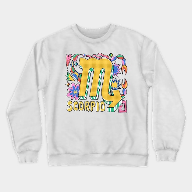 Scorpio Crewneck Sweatshirt by mylistart